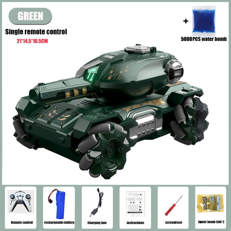 RC Car Children Toys for Kids, GREEN Single remote control 21*714.5*10.5CM SOOOPCS water