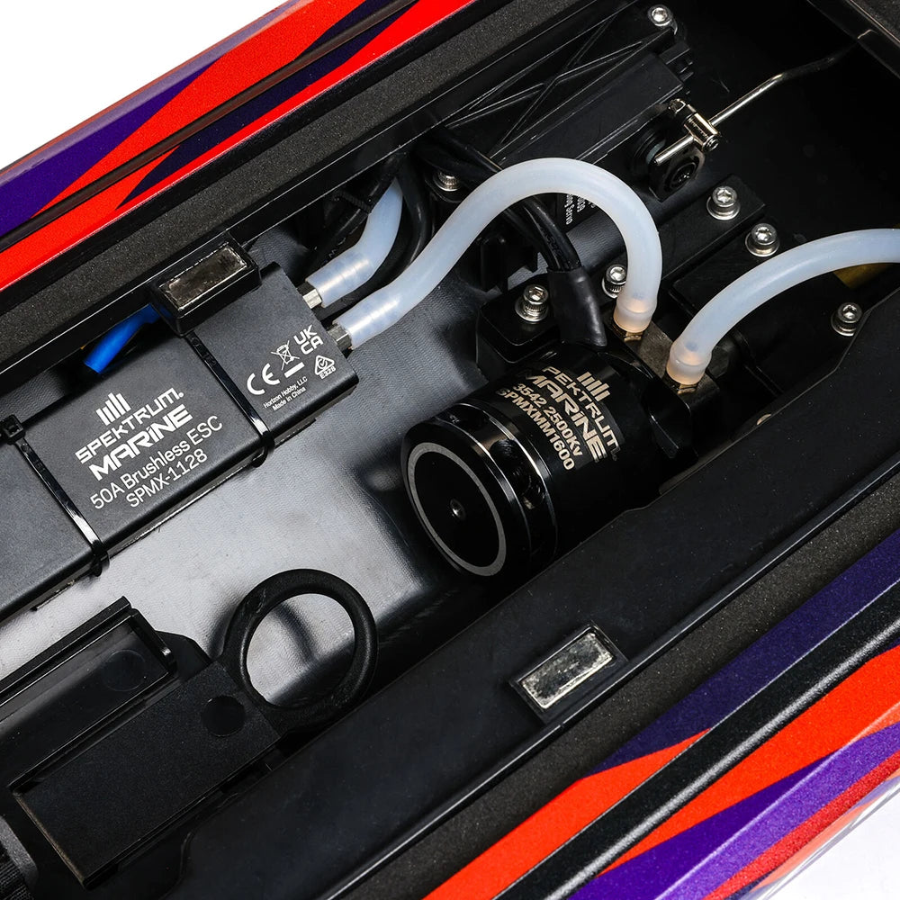 Sonicwake 24 RC Boat RTR Brushless Deep‑V, Self‑Righting, 3S 3200mAh 30C Battery & Charger, Spektrum SLT2, PRB‑1992T1/T2