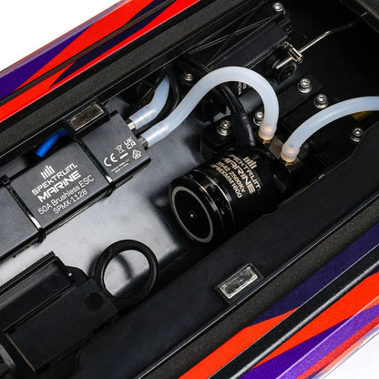 Sonicwake 24 RC Boat RTR Brushless Deep‑V, Self‑Righting, 3S 3200mAh 30C Battery & Charger, Spektrum SLT2, PRB‑1992T1/T2