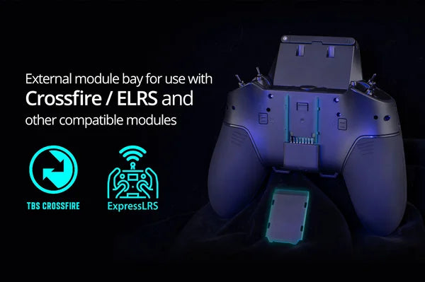 External module bay for use with Crossfire_ ELRS and other compatible modules TBS