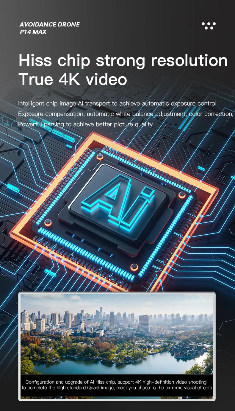 P14 Drone, avoidance drone p14 max hiss chip strong resolution true 4