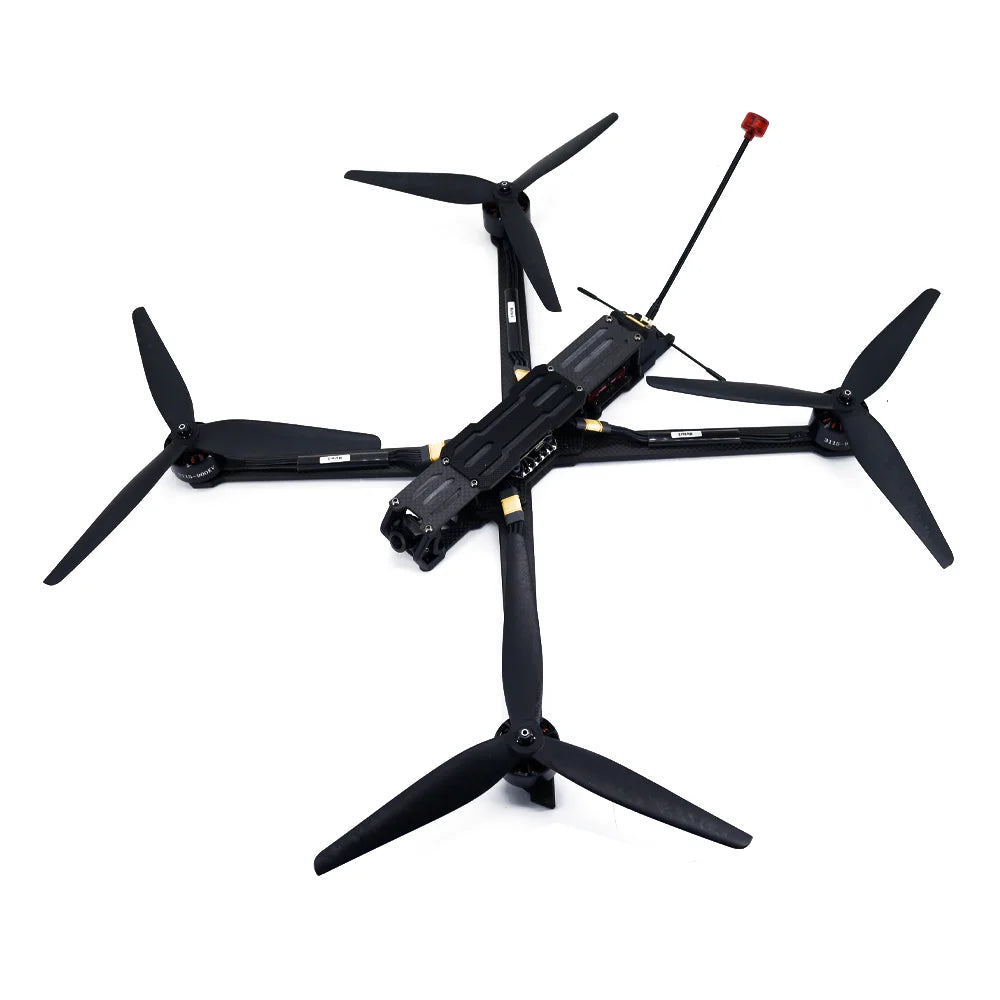 The Beyondsky 10inch FPV Drone has a long range, heavy payload capacity and analog VTX for cinematic flights.