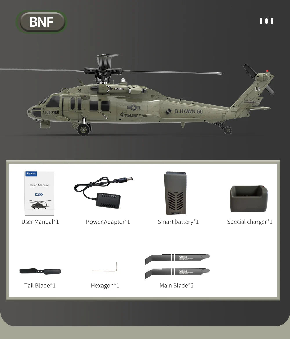 Eachine E200  RC Helicopter, YEACHINE E206 C[edn Usor Manubi E20Q User