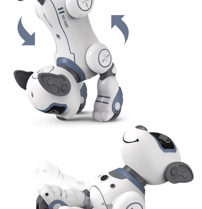 Funny RC Robot Electronic Dog Stunt Dog, Stunt Function: Handstand rotation and flip action,Push-up exercises,C