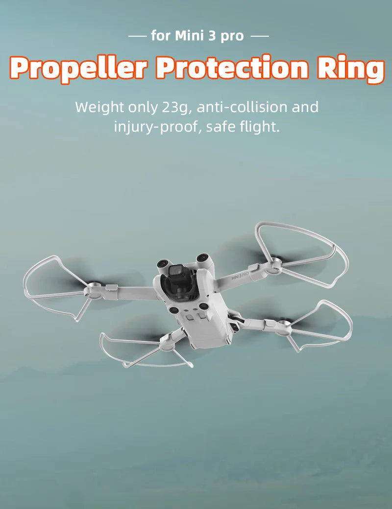 Propeller Guard for DJI Mini 3 Pro Drone, Mini 3 pro Propeller Protection Ring Weight only 23g, anti-collision and injury