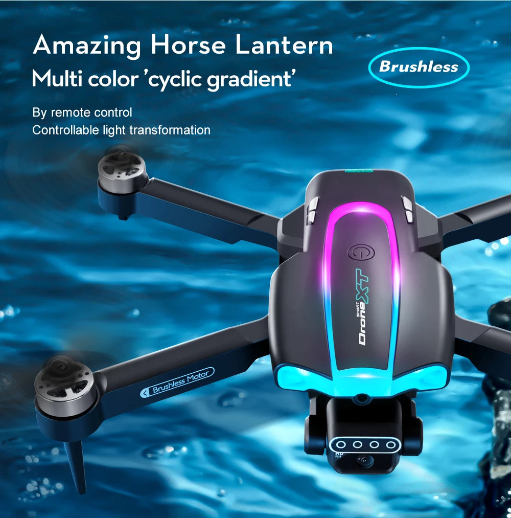 XT105 Drone, Amazing Horse Lantern Brushless Multi color 'cyclic gradient' By remote control Controll