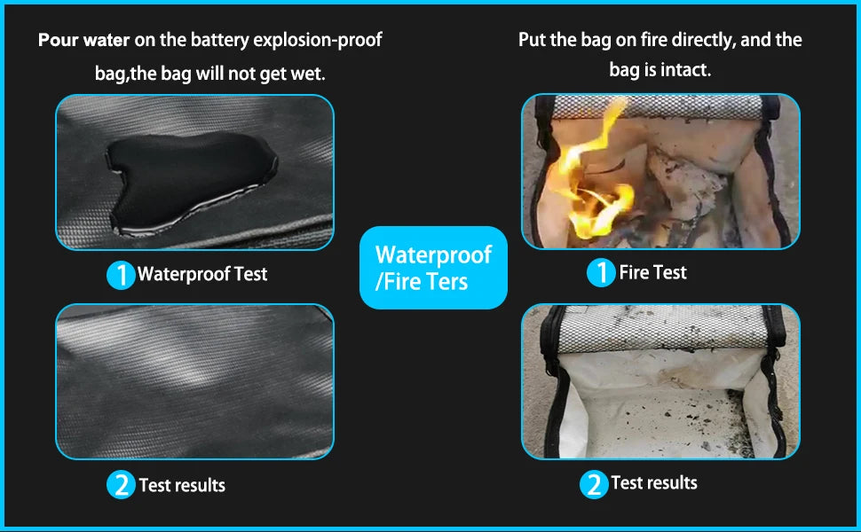 Yowoo Lipo Bag, water on the battery explosion-proof Put the on fire directly, and the bag will not get