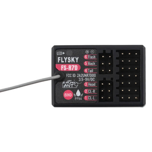 FLYSKY FS-R7D 7CH 2.4G récepteur-12LED groupe d'éclairage de voiture 3.5-9V PWM lampe 5mm 3mm ensemble pour RC modèle réservoir véhicule émetteur FS-G7P
