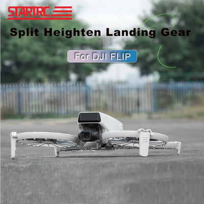 STARTRC Landing Gear, Landing gear for DJI FLIP with 10mm extension, quick release skid, and detachable support legs, weighing 9g.