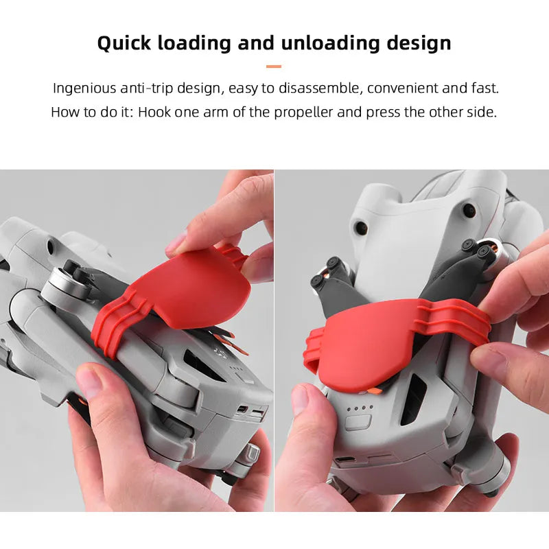 Propeller Holder for DJI Mini 3 PRO - Propellers Stabilizer Protector Belt Drone Props Fixed Mount Guard Drone Accessories 12 Propeller Holder for DJI Mini 3 PRO, quick loading and unloading design Ingenious anti-trip design, easy to disassemble