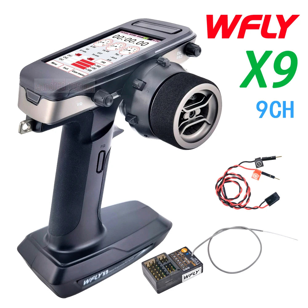 WFLY X9 Radio Remote Controller, WFLY surface radio X9 kits include 1 x RG209S Receive