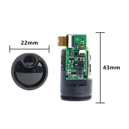 JRT TC22 905nm Eye-Safe Laser Rangefinder Measuring Module, 3-700m, UART TTL, 43x22mm, for Outdoor Gun Sight/Night Vision