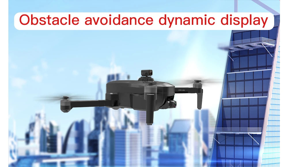 HGIYI SG906 MAX2  Drone, Obstacle avoidance dynamic display
