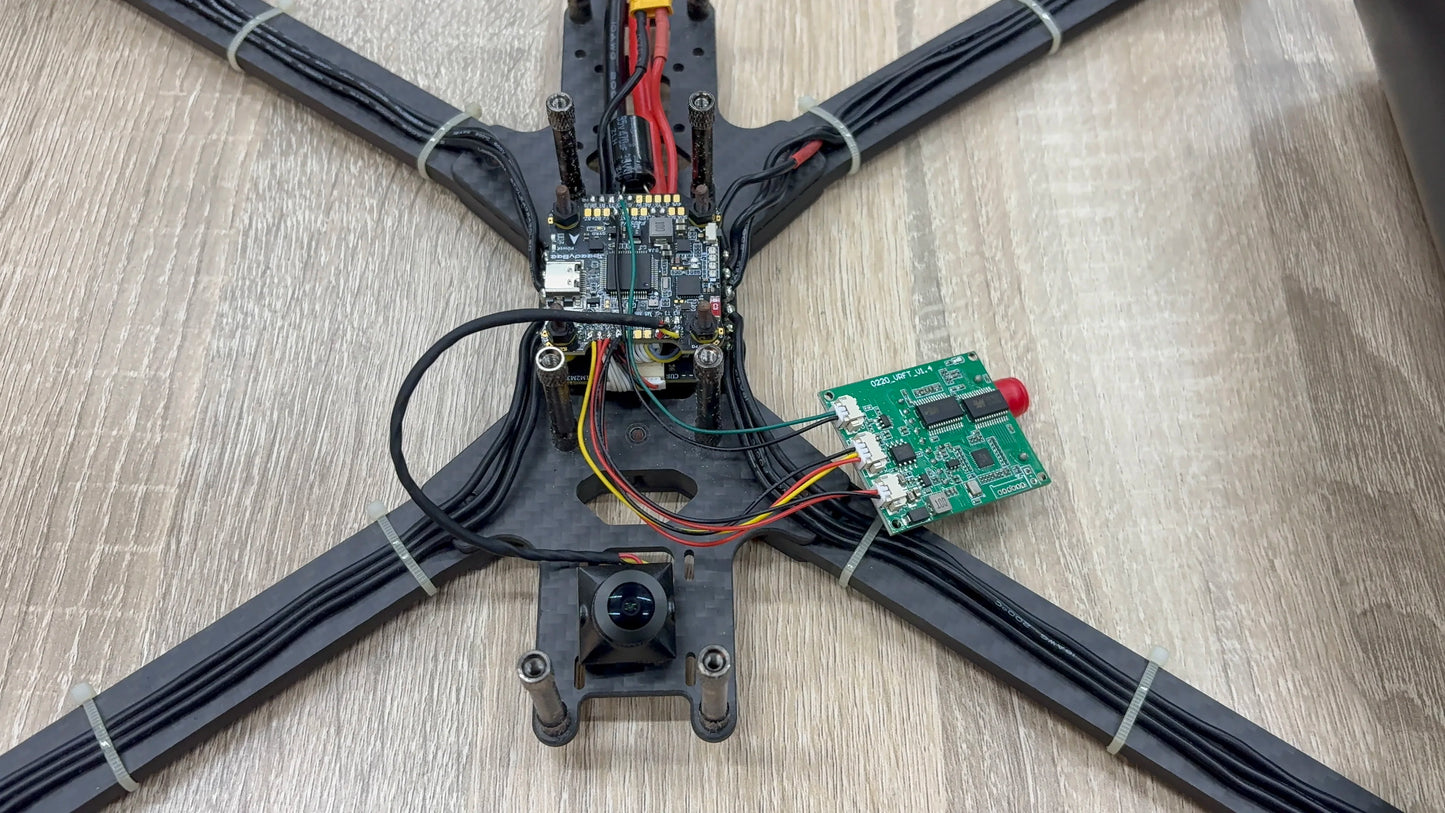 FPV Drones Optical Fiber Image Data Module Relay Extender, Supports up to 20km Wired Signal Transmission