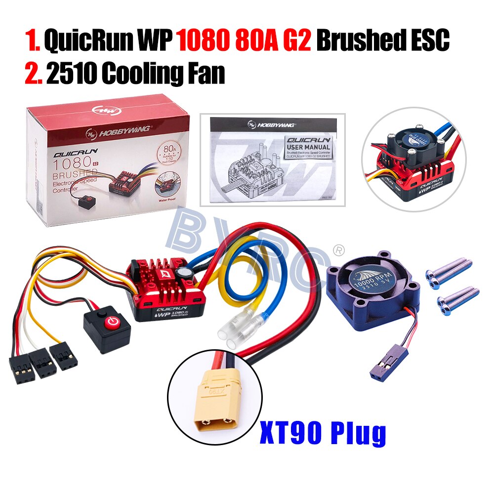 1 QuicRun WP 1080 8OA G2 Brushed ESC 2.2