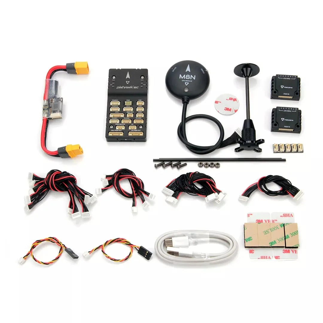 Holybro Pixhawk 6C Autopilot Flight Controller - (Aluminum / Plastic Case) PM02 PM07 P06 Power Module With M8N M9N M10 GPS for RC Multirotor Airplane Drone 40 Holybro Pixhawk 6C Autopilot Flight Controller, the Pixhawk® 6C features a STMicroelectronics