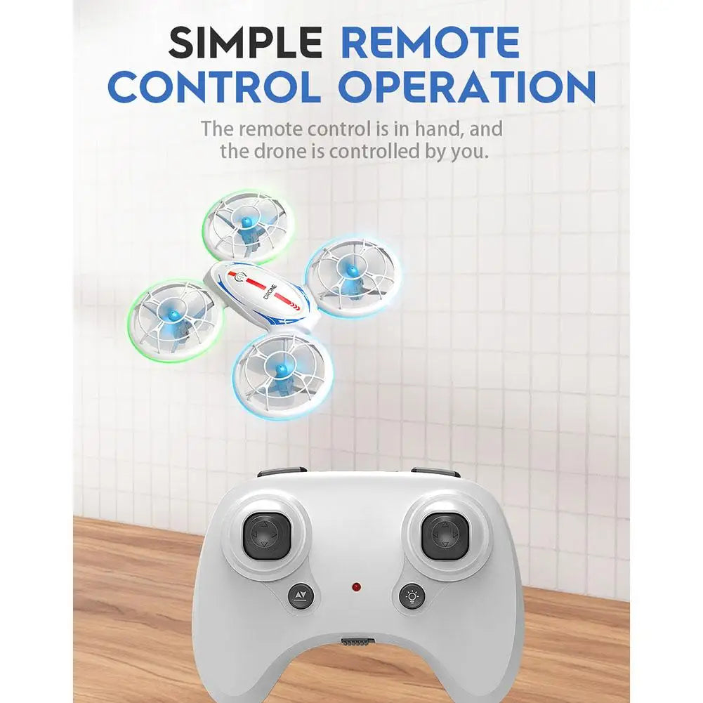 simple remote control operation the remote control is in hand; and the drone
