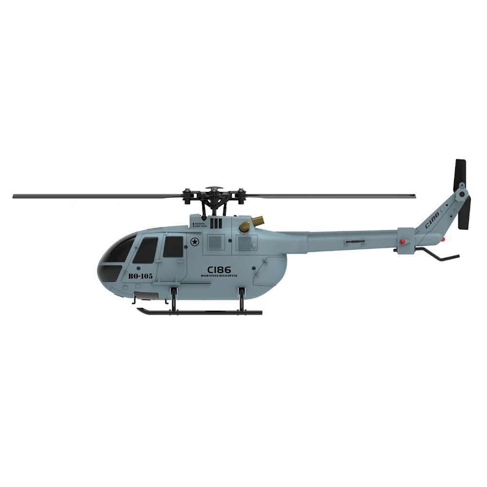 C186 RC Helicopter, the product upgrade adopts PAPC mixed material to be more resistant to impact
