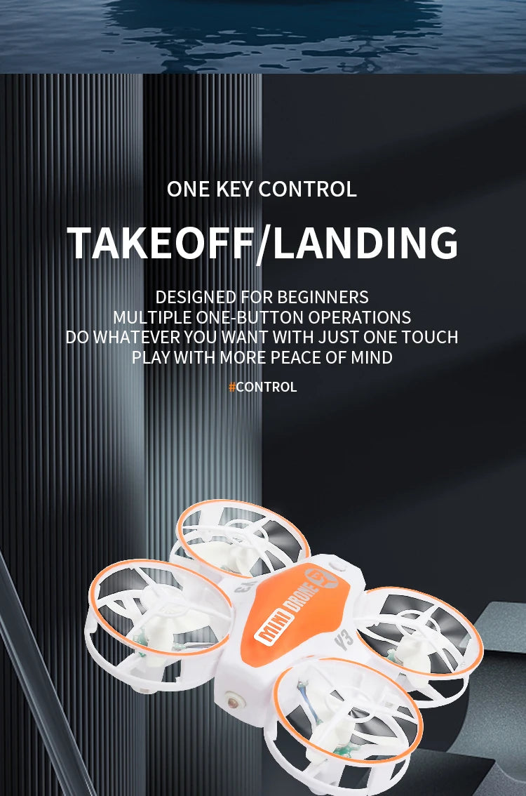 Y3 Mini Ufo Quadcopter with Lights - Remote Control Helicopter Aircraft Dron Drones Children's Toys for Boys 18 Y3 Mini Ufo Quadcopter with Lights, one-button operations do whatever you want with just one touch