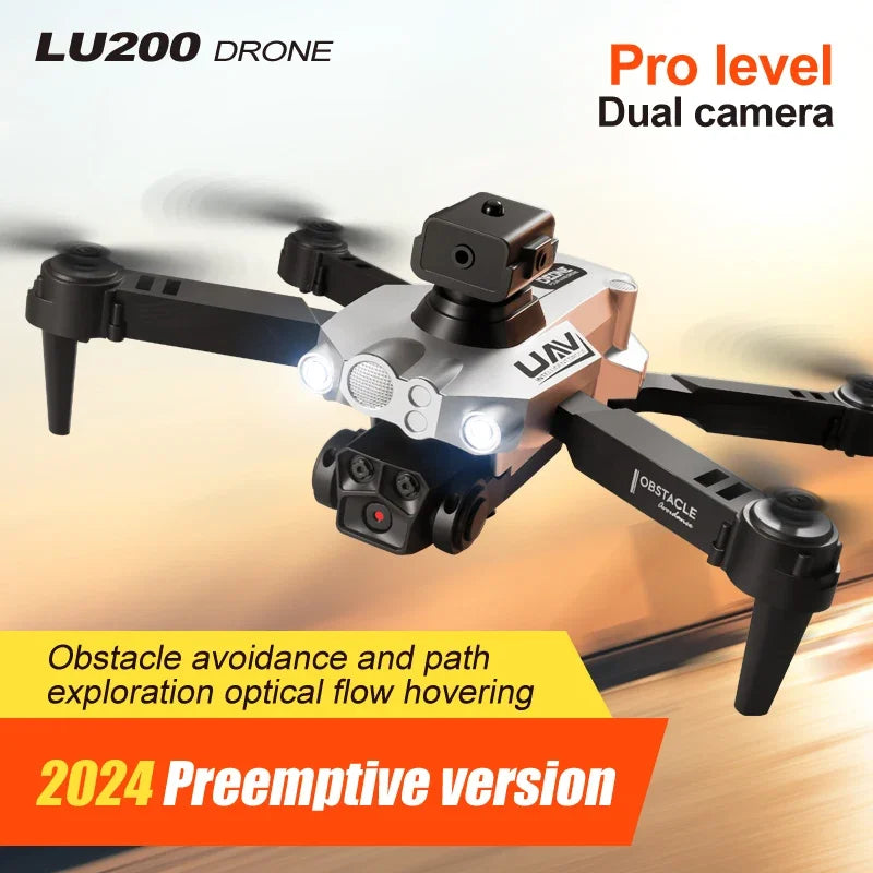 LU200 Drone, luzoo drone pro level dual camera obstacle avoidance