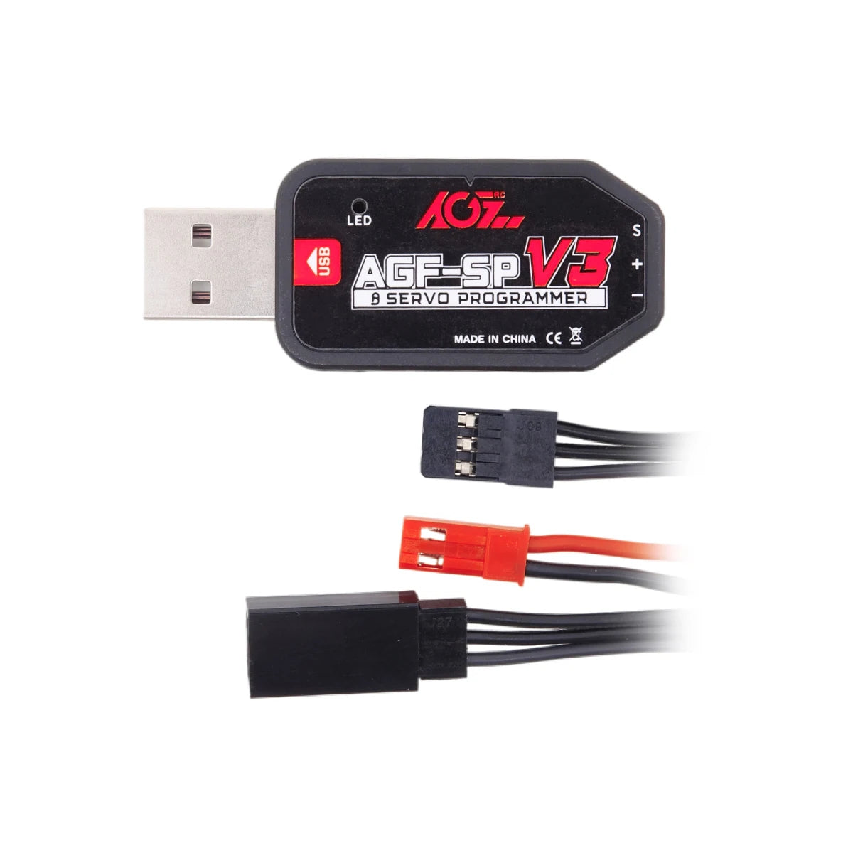 AGFRC A80BHX-H -  8.4V 30KG Programmable Helicopter Cyclic Servo  High Torque High Voltage Brushless Digital Motor For RC Helicopter