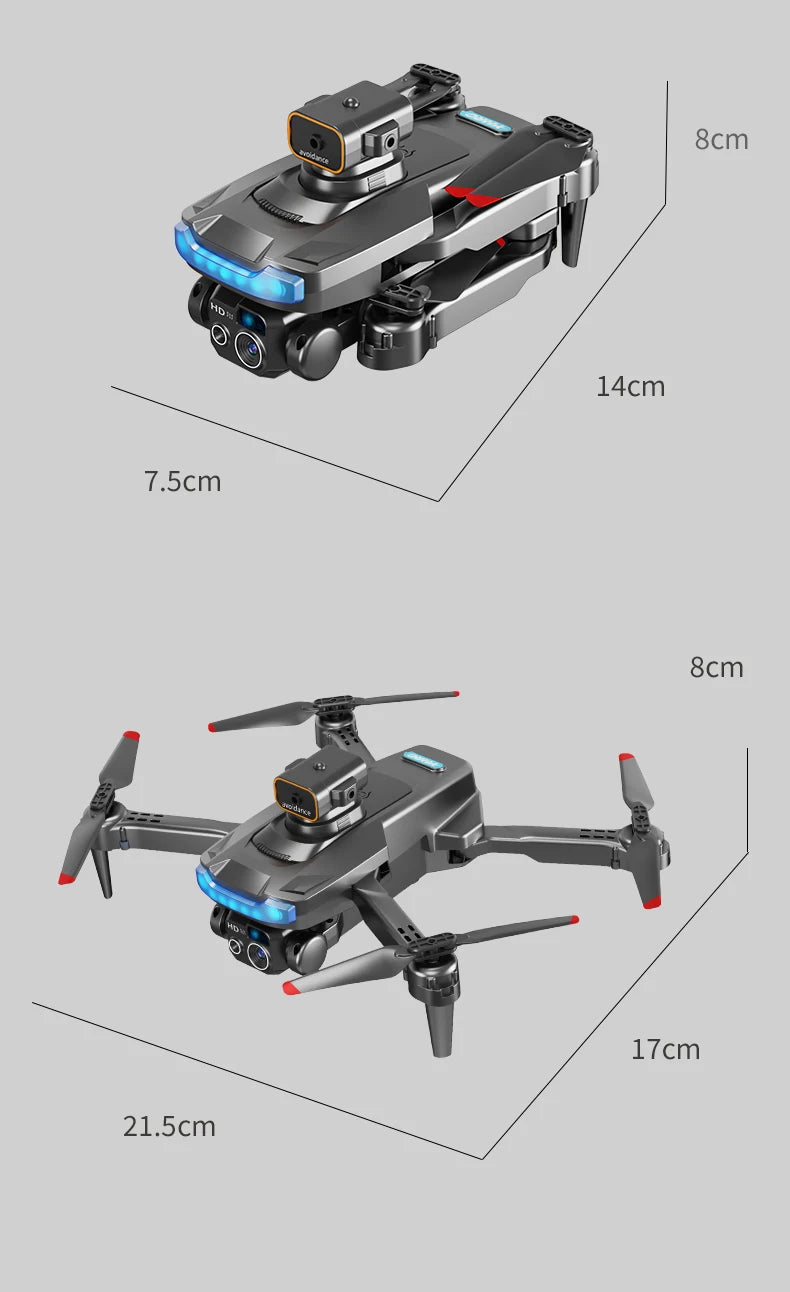 P15 Drone - 4K/8K GPS HD Aerial Photography Brushless Obstacle Avoidance Dual Camera Remote Control Aircraft Toys 5000M 44 P15 Drone, gesture camera, optical flow positioning, brushless motor, super long battery