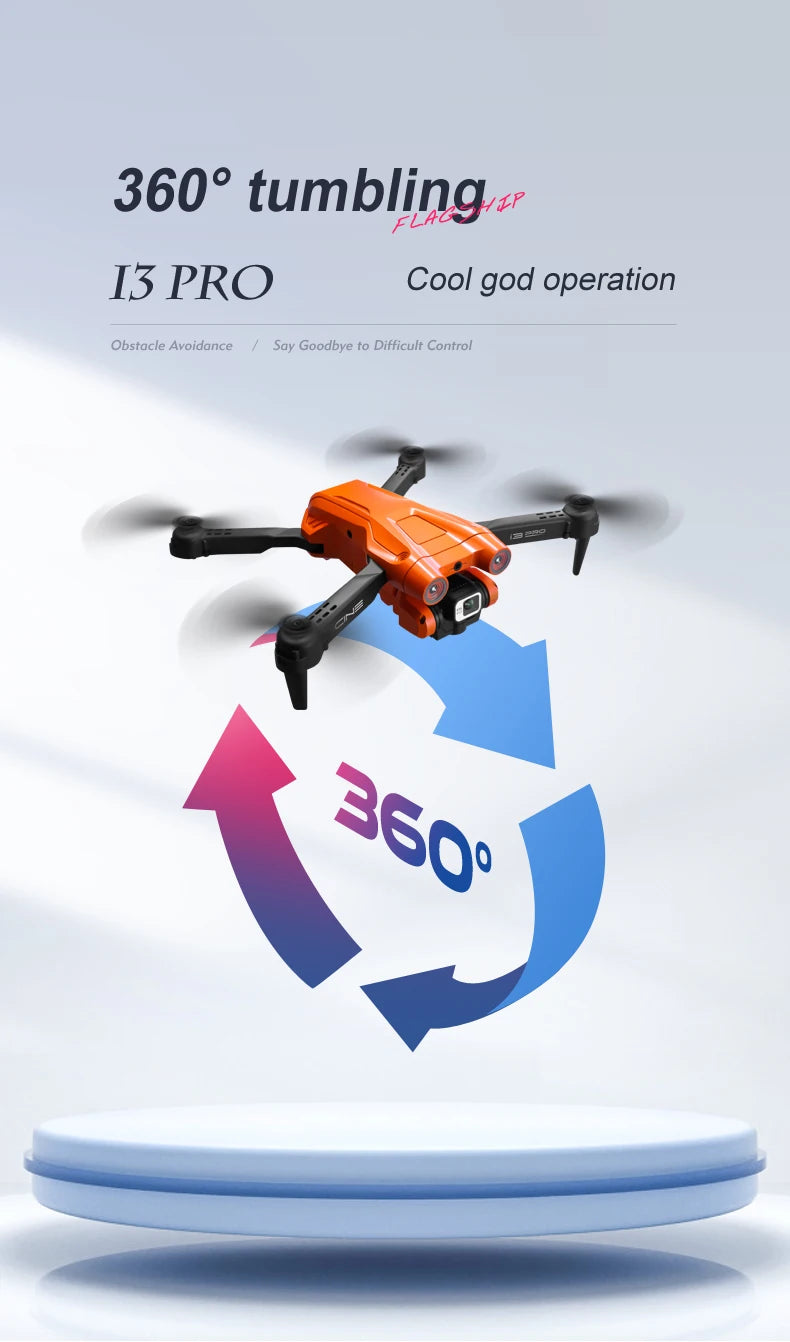 XYRC New i3 Pro Drone - 4K HD Dual ESC Camera Optical Flow Positioning Obstacle Avoidance Foldable Quadcopter RC Dron Toys Gifts 43 XYRC New i3 Pro Drone, 360p tumbling Lp I3 PRO Cool god operation Obstacle Avoidance Say