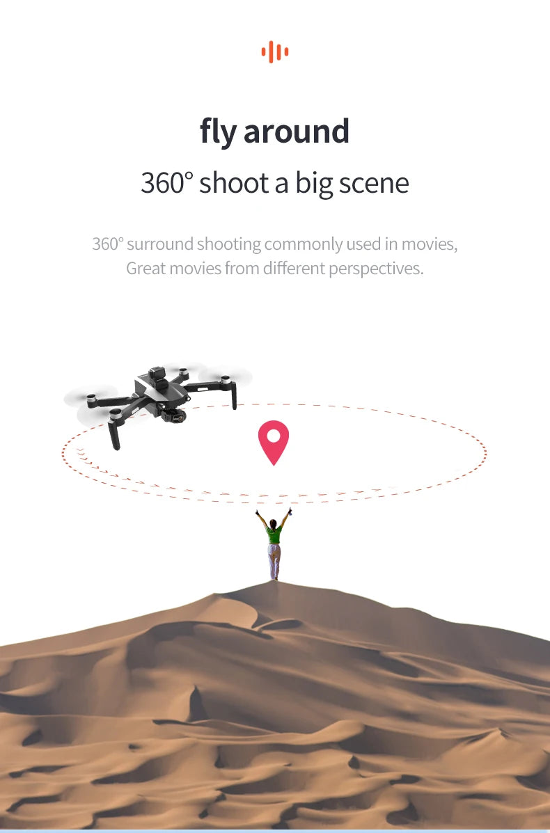 M218 Drone, around 3609 shoot a scene 3608 surround shooting commonly used in movies . flying big