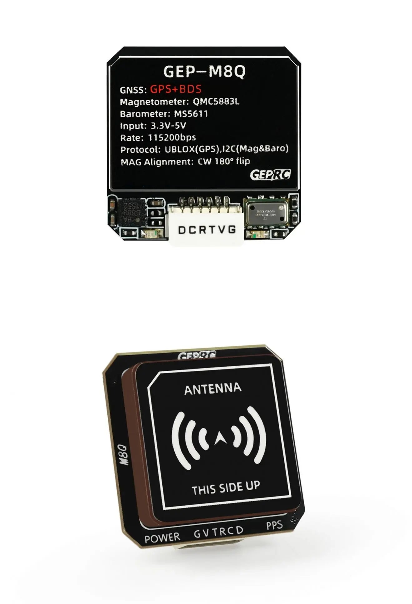 GEPRC GEP-M8Q GPS, GEP_M8Q GNSS: GPS+BDS Magnetometer: QMC