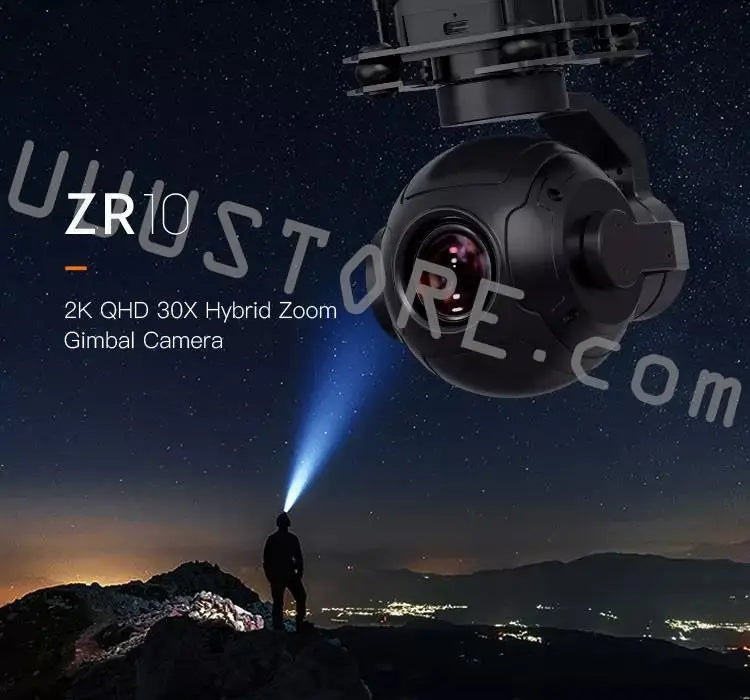 SIYI ZR10 2K 4MP QHD 30X Hybrid Zoom 3-Axis Stabilizer Gimbal Camera with 2560x1440 HDR Night Vision Lightweight 13 2K QHD 30X Hybrid Zoom Gimbal Camera UzRig