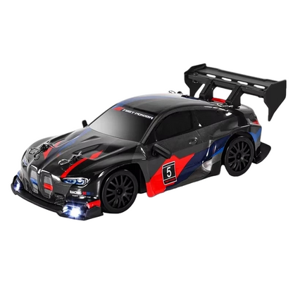 4WD 1:24 Rc Car, LED Drift Racing Vehicle, 2.4G Remote RTR, 30+ KM/H High Speed, Proportional Control, GTRPRO Model Toy