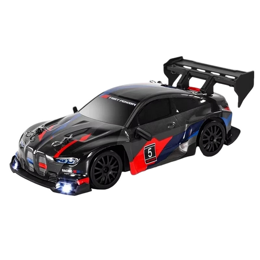 4WD 1:24 Rc Car, LED Drift Racing Vehicle, 2.4G Remote RTR, 30+ KM/H High Speed, Proportional Control, GTRPRO Model Toy