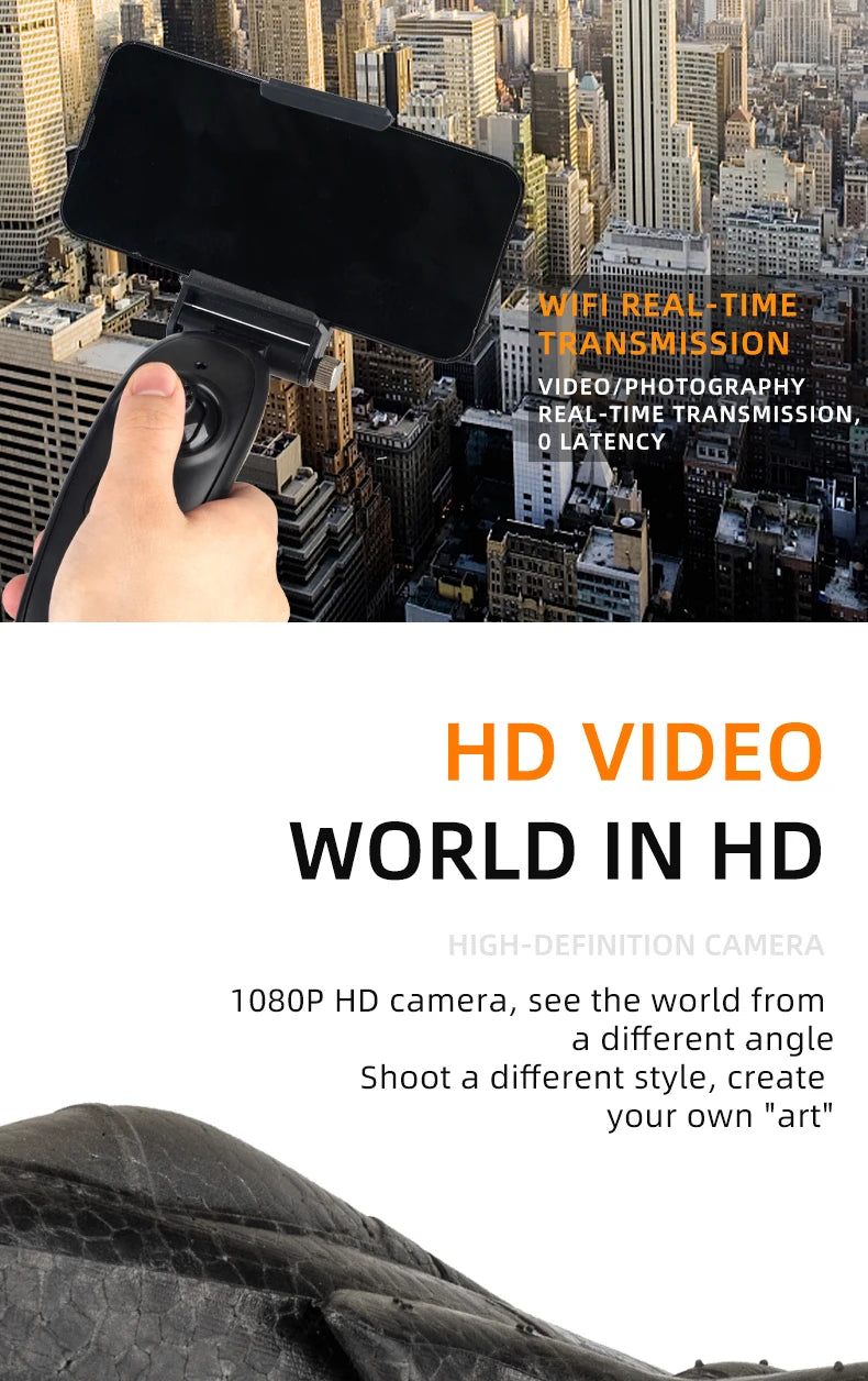 X66 Foam RC Airplane - with 108p 120° Wide Angle Camera Radio Controlled Palne Remote Control Aircraft Fighter Drone Toys for Boys 10 X66 Foam RC Airplane, WIFI REAL-TIME TRANSMISSION VIDEO/PHOTOGRAPHY