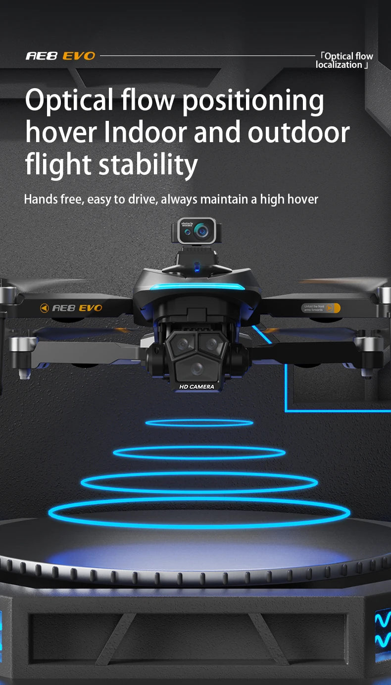 AE8 EVO Drone - Dual Camera 4K Professional Positioning Aerial Photography Laser Obstacle Avoidance Gesture Photography GPS Drone 17 AE8 EVO Drone, Ae8 EvO looptiatiofo flow Optical flow positioning