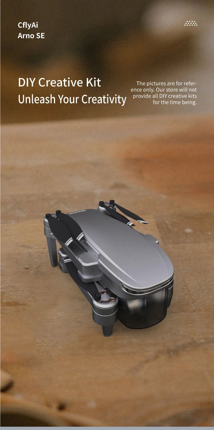 C-FLY Arno SE MAX Drone - Profesional 4K HD Camera 3-Axis Micro Gimbal 5G Wifi GPS Drone With HD Camera FPV Brushless Foldable RC Quadcopter Professional Camera Drone 35 C-FLY Arno SE MAX Drone, our store will not provide all DIY creative kits Unleash Your Creativity .