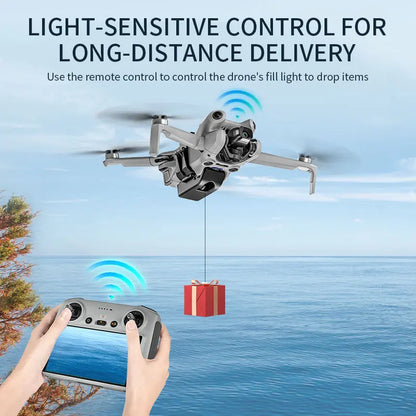 STARTRC Airdrop, Light-sensitive control for long-distance drone delivery with remote operation.