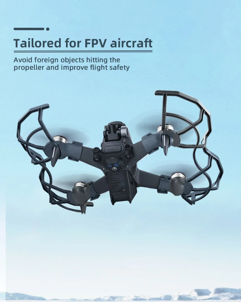 DJI FPV Propeller Guard Lens Cover Cap Antenna Signal Extender Landing Gear Propeller Box for DJI FPV Comb Drone Accessories 22 DJI FPV Propeller, Designed for FPV aircraft Avoid foreign objects hitting the propeller and improve flight safety