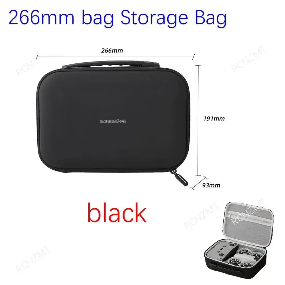 DJI Neo accessories kit contains a 266mm storage bag for storing and transporting the drone.