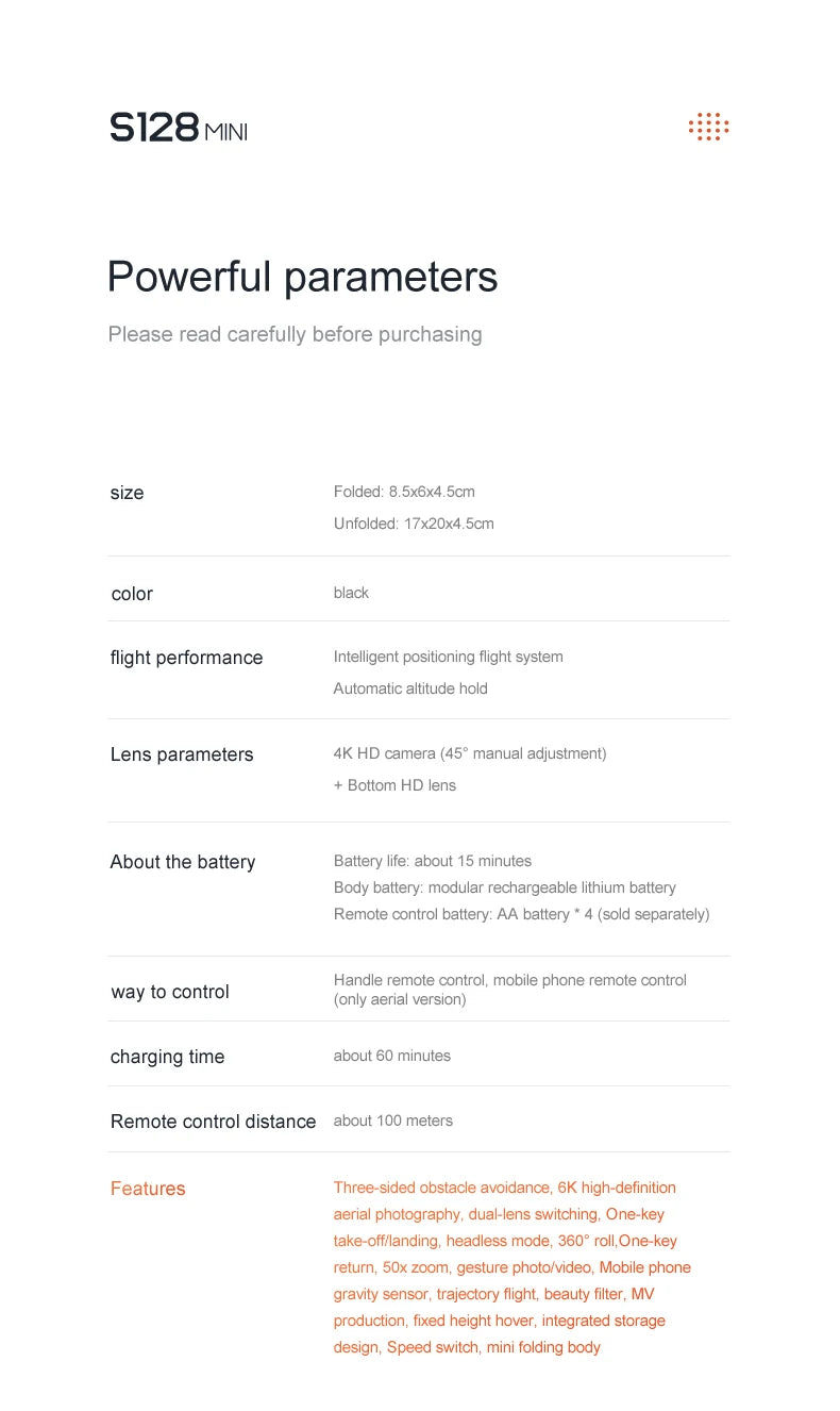 XYRC S128 Mini Drone - 4K HD Camera Three-sided Obstacle Avoidance Air Pressure Fixed Height Professional Foldable Quadcopter Toys 34 XYRC S128 Mini Drone, s128mini camera features three-sided obstacle avoidance,