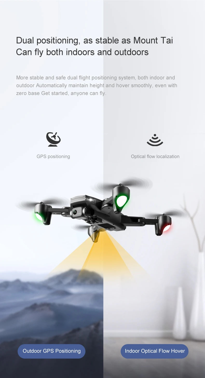 R20 Drone - 2024 New 6K Professional High-definition Camera GPS 5G Aerial Photography 4-axis Aircraft Folding Remote Control Toy 18 R20 Drone, mount tai can fly both indoors and outdoors more stable
