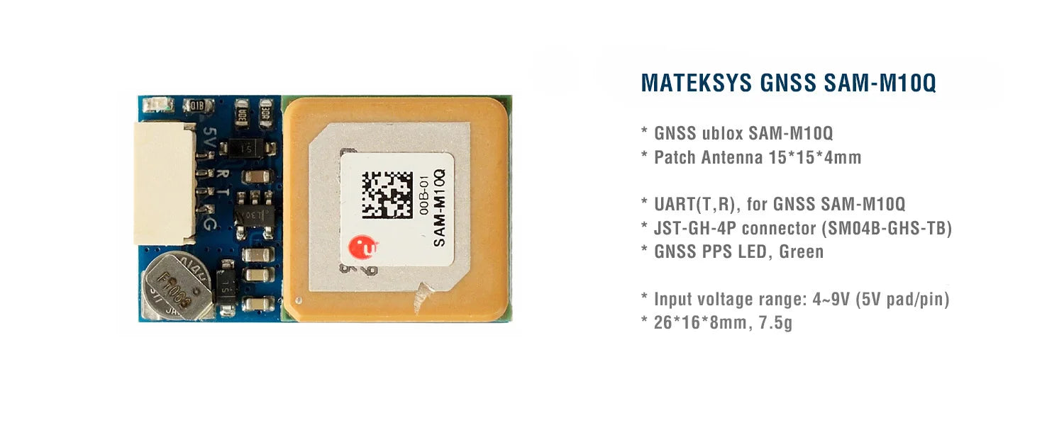 MATEK SAM-M10Q, MATEKSYS GNSS SAM-M1OQ LOIBL 5