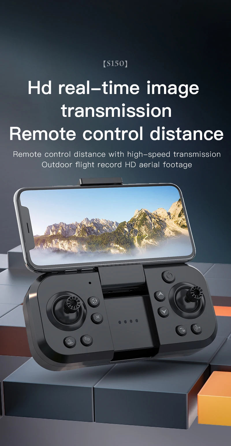 S150 Drone, aerial footage hd real-time image transmission remote control distance