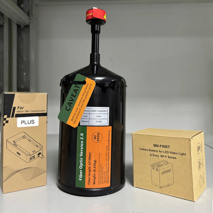 FPV Optical Fiber Image Data Relay Extender Module 0.26mm, 3–20KM Reel, Anti‑Interference SKY End