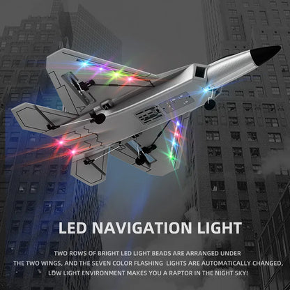 LED Navigation Light: Two rows of bright LED light beads are arranged under the two wings, and the seven-color flashing lights are automatically changed. In low-light environments, it makes you a raptor in the night sky!