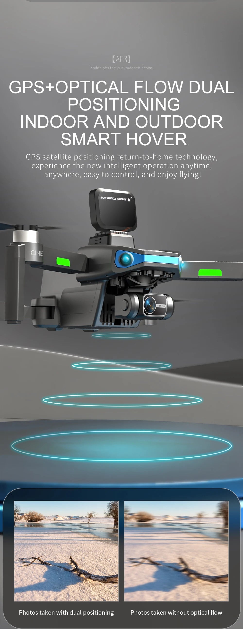 AE3 / AE3 PRO Max GPS Drone, experience the new intelligent operation anytime, anywhere, easy to control .