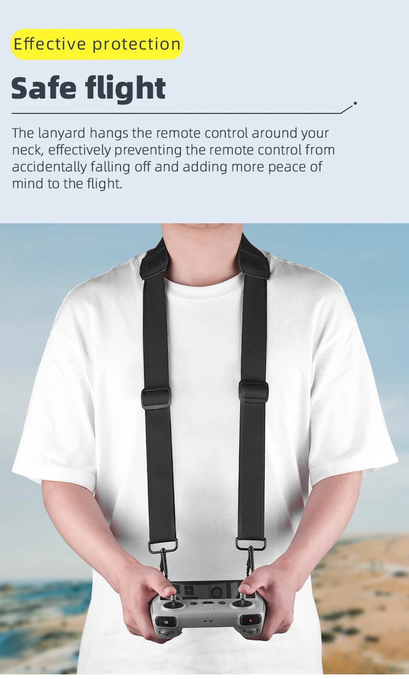 Remote Controller Lanyard Neck Strap, lanyard hangs remote control around neck, effectively preventing it from falling off .