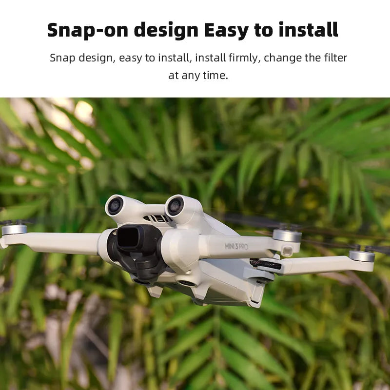 Camera Lens Filter for DJI Mini 3 Pro - UV CPL ND8PL ND16PL ND32PL ND64PL Filters Kit For Mavic Mini 3 Pro Drone Accessories 20 Camera Lens Filter for DJI Mini 3 Pro, Snap-on design, easy to install, install firmly , change the filter at any