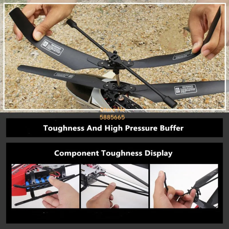 80CM Rc Helicopter, 5885665 Toughness And High Pressure Buffer Components Tough