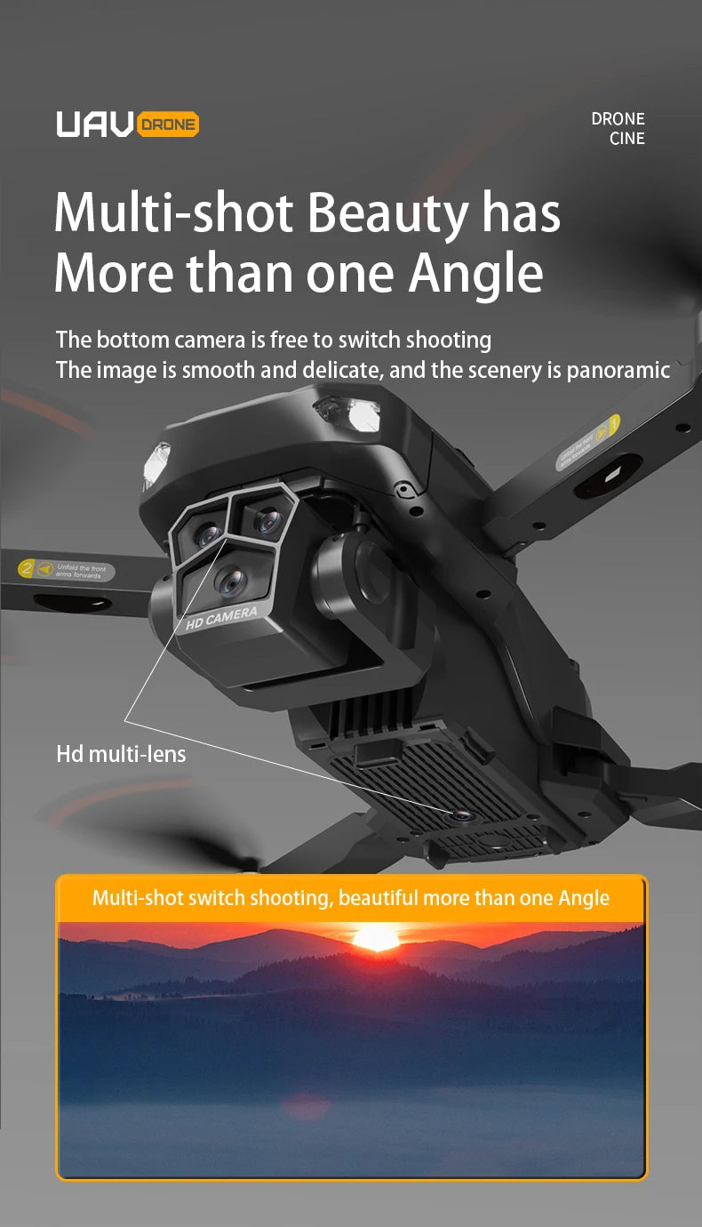 P20 GPS Drone, the bottom camera is free to switch shooting The image is smooth and delicate, and the scenery is