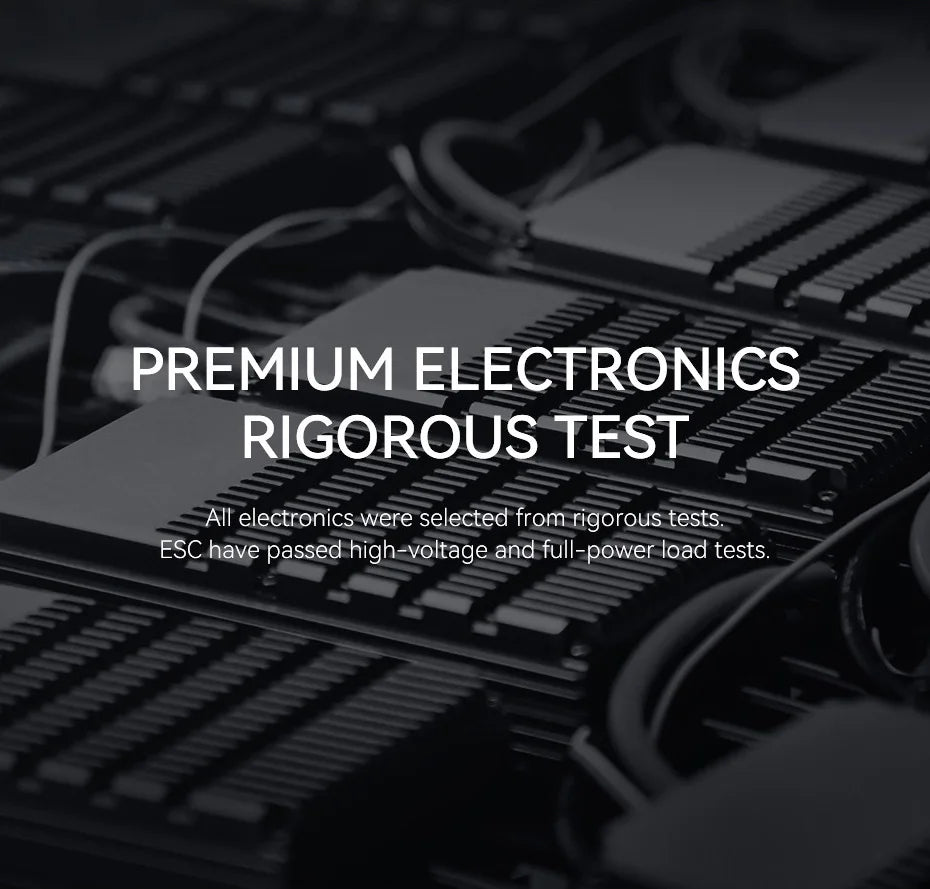 T-MOTOR THUNDER 200A 24S ESC, PREMIUM ELECTRONICS passed rigorous tests: ESC have passed high-volt